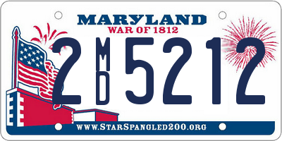 MD license plate 2MD5212