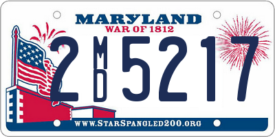 MD license plate 2MD5217