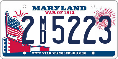 MD license plate 2MD5223