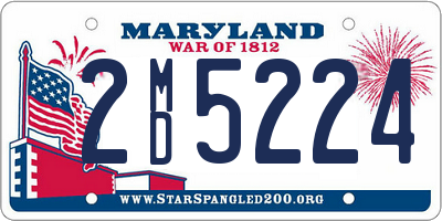 MD license plate 2MD5224