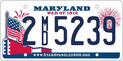 MD license plate 2MD5239