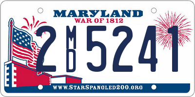 MD license plate 2MD5241