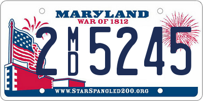 MD license plate 2MD5245