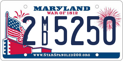 MD license plate 2MD5250