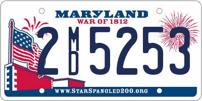 MD license plate 2MD5253