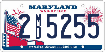 MD license plate 2MD5255