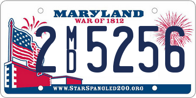 MD license plate 2MD5256