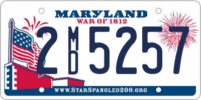 MD license plate 2MD5257