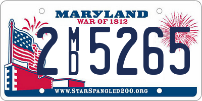 MD license plate 2MD5265