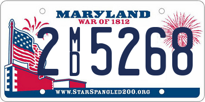 MD license plate 2MD5268