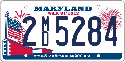 MD license plate 2MD5284