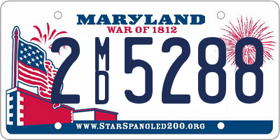 MD license plate 2MD5288