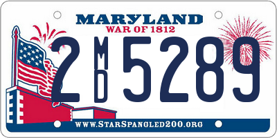 MD license plate 2MD5289