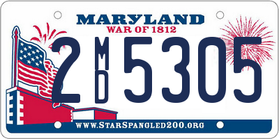 MD license plate 2MD5305