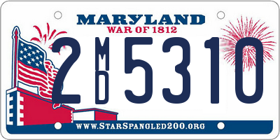 MD license plate 2MD5310