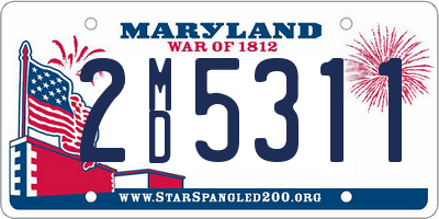 MD license plate 2MD5311