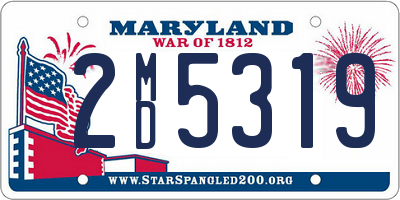 MD license plate 2MD5319