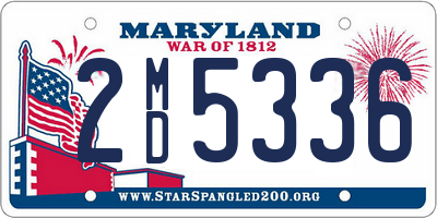 MD license plate 2MD5336