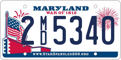 MD license plate 2MD5340