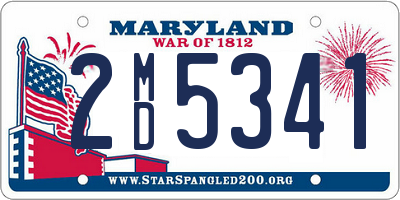 MD license plate 2MD5341