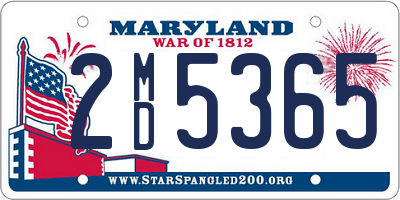 MD license plate 2MD5365