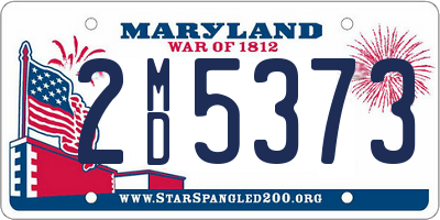 MD license plate 2MD5373