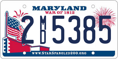 MD license plate 2MD5385