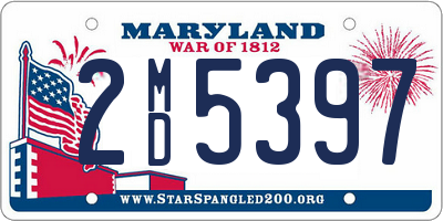 MD license plate 2MD5397