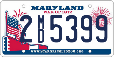 MD license plate 2MD5399