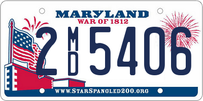 MD license plate 2MD5406