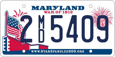 MD license plate 2MD5409