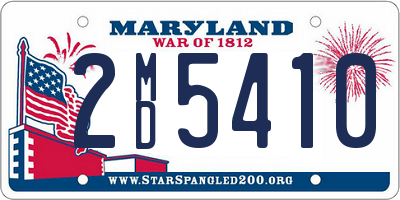 MD license plate 2MD5410