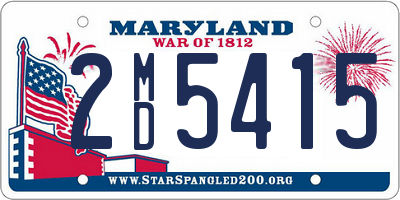 MD license plate 2MD5415