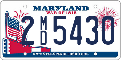 MD license plate 2MD5430