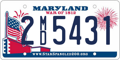 MD license plate 2MD5431