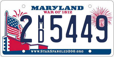 MD license plate 2MD5449