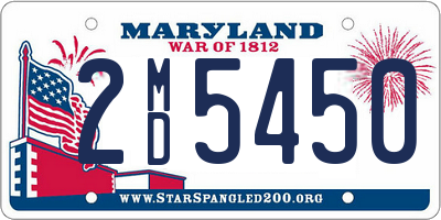 MD license plate 2MD5450