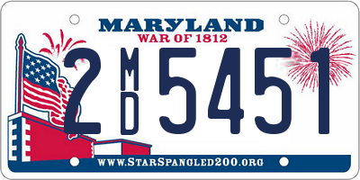 MD license plate 2MD5451