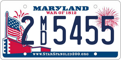 MD license plate 2MD5455