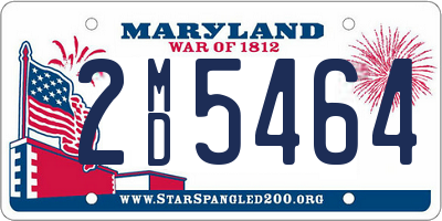 MD license plate 2MD5464