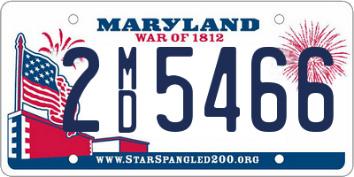 MD license plate 2MD5466