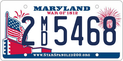 MD license plate 2MD5468