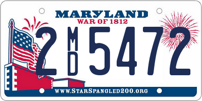 MD license plate 2MD5472