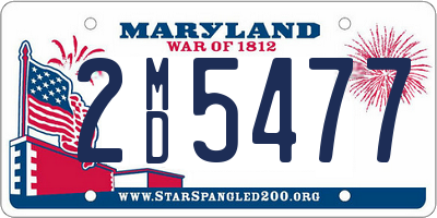 MD license plate 2MD5477