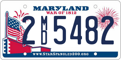 MD license plate 2MD5482