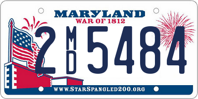 MD license plate 2MD5484