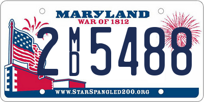 MD license plate 2MD5488