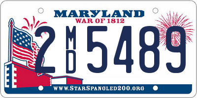 MD license plate 2MD5489