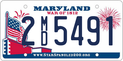 MD license plate 2MD5491