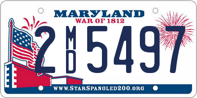 MD license plate 2MD5497